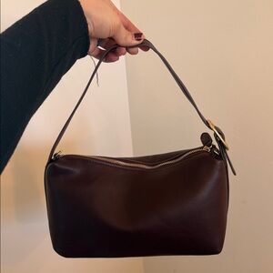 NWT Brownish Purple Faux Leather Shoulder and Crossbody Bag